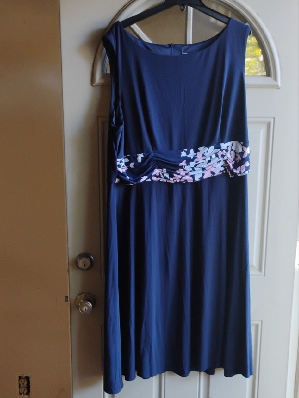 Jessica Howard Navy FloralDress Set with Pink & White Blooms - Picture 3 of 7